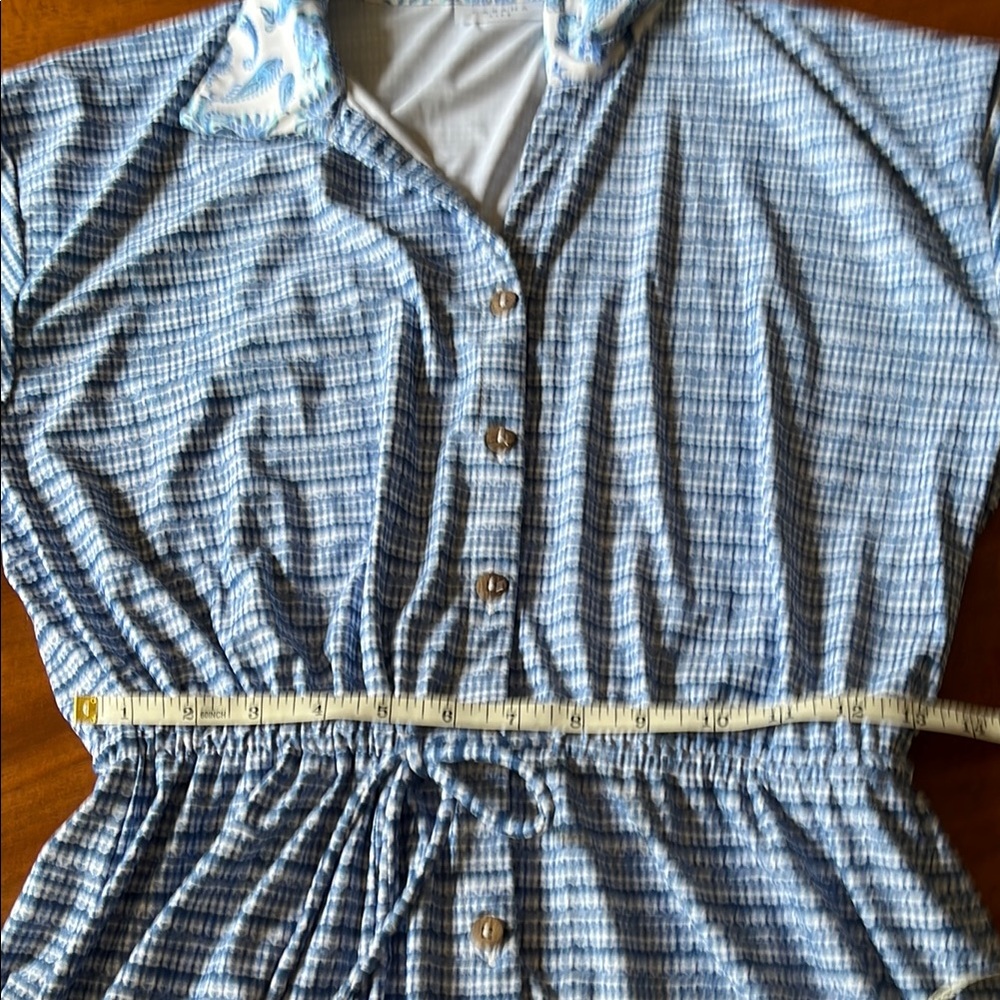 Cabana Life Blue Patterned “Charleston” Shirt Dress S - Picture 13 of 15